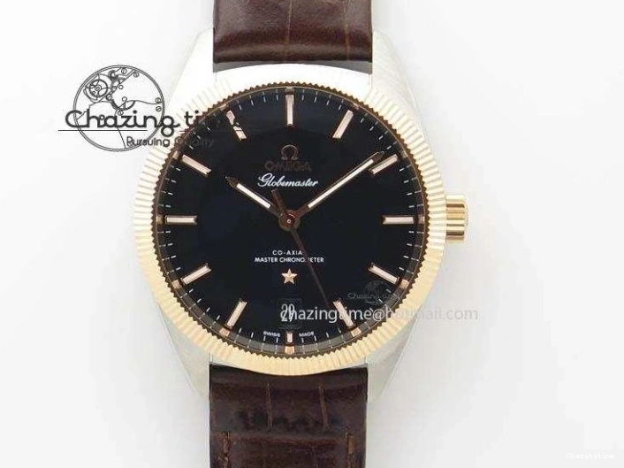 0205 Flexible De Ville MK 1:1 Best Edition SS White Dial On Black Leather Asian Seagull T1701 (Sec@6) 8244